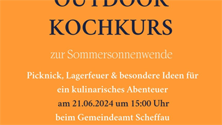 Flyer Outdoor Kochkurs